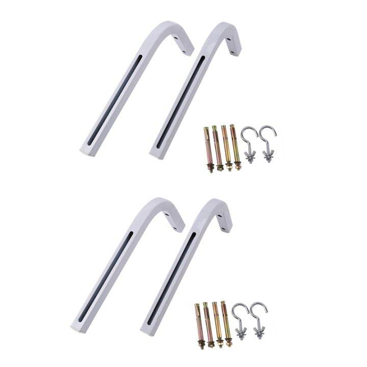 2X 90 Degrees Bracket Projection Screen Hanger Adjustable Ceiling Mount