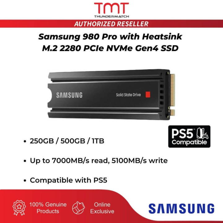 【Authorized by Samsung Malaysia】TMT Samsung 980 Pro with Heatsink 1TB ...