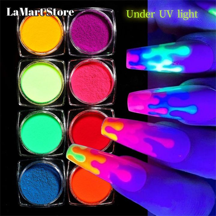 ร้านลามาร์ท-ผงสีทำเล็บเรืองแสงแบบทำมือผงทำเล็บสีสันสดใสผงระบายสีอุปกรณ์ทำเล็บ