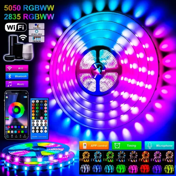 Lampu Rgb Led Strip 2835 LAMPU WARNA WARNI 20 TOMBOL 10M LAMPU RGB