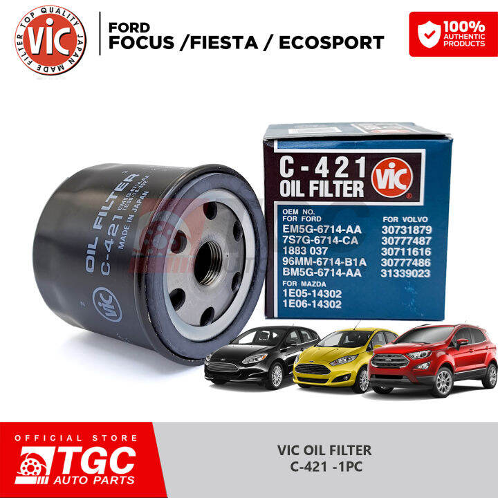 VIC Oil Filter C421 Ford Focus / Fiesta / Ecosport 2011 Up 1pc