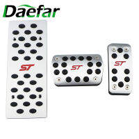 Daefar Auto สแตนเลสคลัทช์แก๊สเบรคเหยียบเท้าสำหรับ Ford Focus 2 MK2 RS ST 2005-2011รถเหยียบครอบคลุม