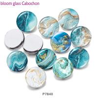 Pattern   Free Shipping  Round Resin Glass Cabochon  Flat Back Making Findings  P7840 Beads