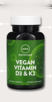 MRM, Vegan Vitamin D3 &amp; K2, 60 Vegan Capsules