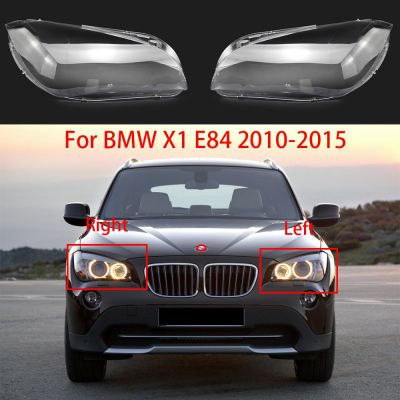 ไฟหน้ารถปกสำหรับ BMW X1 E84 2010 2011 2012 2013 2014 2015อะไหล่ที่ชัดเจนโป๊ะฝาปิดเลนส์อุปกรณ์ตกแต่งรถยนต์
