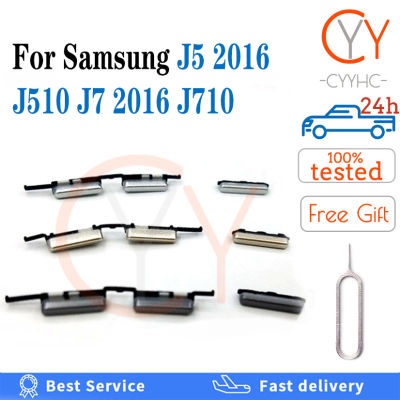 ใหม่สำหรับ Samsung Galaxy J5 J7 2016 J510 J710 J510F J710F J510FN J710FN J510H J510M J510MN J510G และปุ่มด้านข้างปุ่มปุ่มเปิดปิดและปุ่มลงบนด้านข้าง