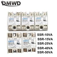 ❁ 1Pc Solid State Relay SSR-10VA SSR-15VA SSR-25VA SSR-40VA SSR-50VA 10A15A25A 40A 50A 100A Relais Regulator 500K ohm TO 24-380VAC