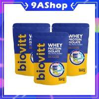 ?แพ็ค 3 ซอง??biovitt Whey Protein Isolate เวย์โปรตีน ไอโซเลท  (200 - 224 กรัม) อร่อย ชงง่าย ละลายไว เสริมกล้ามคมชัด อร่อย เข้มข้น โปรตีน 27-34 กรัม