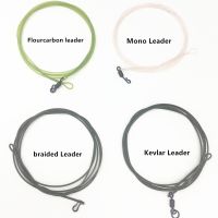 【YD】 1M Carp Fishing  lead Mono/Braided/Fluorocarbon/Nylon With Clip Swivel core leader hooklink line