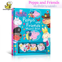 (In Stock)  *พร้อมส่ง* หนังสือนิทานบอร์ดบุ๊ค Peppa pig + พร้อมตัวการ์ตูนแม่เหล็กสำหรับแปะในเล่ม สำหรับเด็ก 3-6 ปี  หนังสือแม่เหล็ก peppa pig Magnet