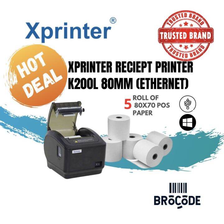 Xprinter XPK200L (Thermal Receipt Printer 80mm)(USB +