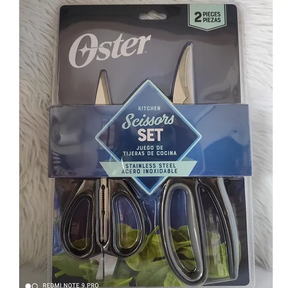 Oster 2 Piece Stainless Steel Kitchen Scissors Set Lazada PH