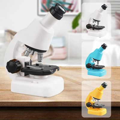 Childrens Microscope Set Toys HD 1200 Times DIY Biological Experiment Magnifying Glass for Children Beginners