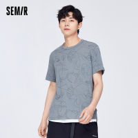 Semir เสื้อยืดแขนสั้นสำหรับผู้ชายแบบลำลองได้รับความนิยมแฟชั่นฤดูร้อนและสไตล์เรียบง่ายเสื้อใส่ได้ทุกวัน Comfort ถักผ้าฝ้ายล้วน