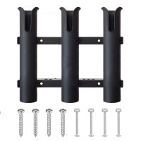 Bitak 3 หลอด Link พลาสติกตกปลา Rod Racks ผู้ถือซ็อกเก็ตเสา Tube Mount Bracket สำหรับเรือ Marine กล่องตกปลา Kayak เรือ Yacht Tackle