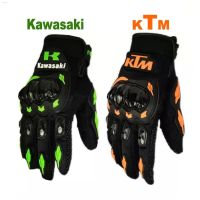 KTM ถุงมือมอเตอร์ไซค์ถุงมือขี่รถจักรยานยนต์แข่งรถออฟโรดถุงมือแบบเปิดครึ่งนิ้วเต็มรูปแบบระบายอากาศได้ดีสำหรับฤดูร้อน