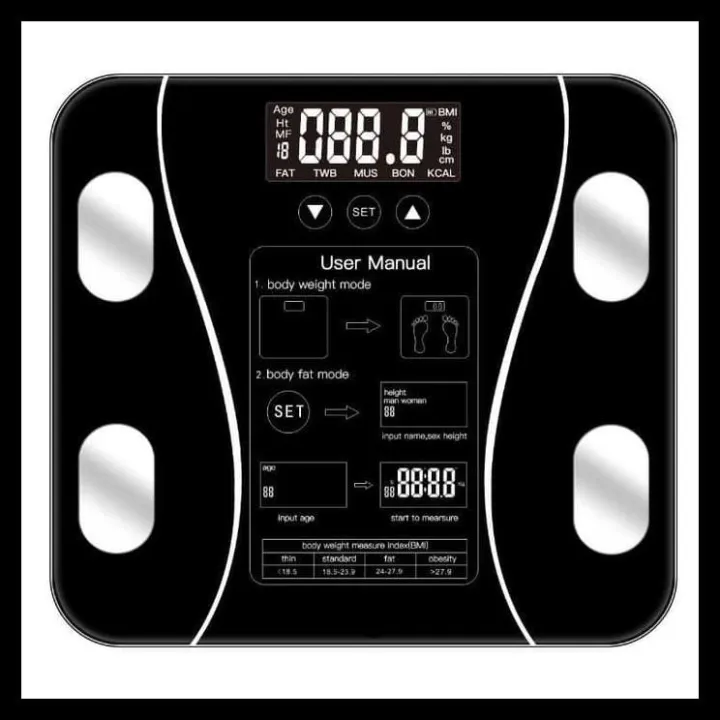 Timbangan Badan Digital Body Fat Monitor Body Fat Analisis Accurate