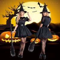 ◙▬ Halloween new temperament black gauze witch costume dark night ghost little witch dress game clothing wholesale