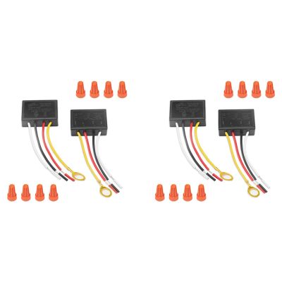 Touch Lamp Switch 4 Pack,Touch Lamp Control Module for Dimmable LED,Bulbs,Lamp Switch Replacement Kit with Wiring Caps