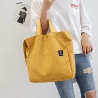 Ulzzang Korean Fashion Women Big Capacity Canvas Tote Bag Handbag 【JULE】