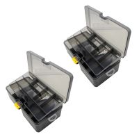 2X Double Layer Fishing Tackle Box Lures Bait Storage Case Organizer Container Organizer Container Accessories