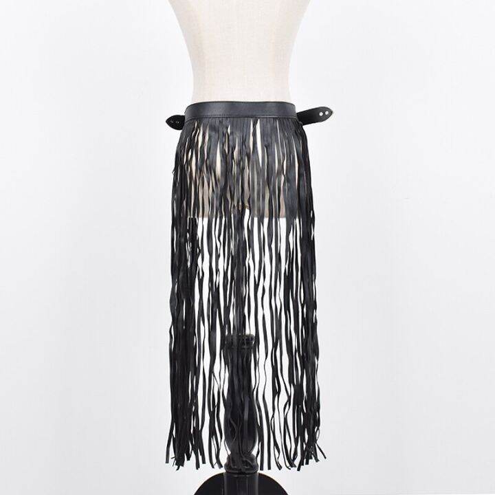 xitao-belt-black-personality-all-match-tassel-belt