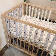 Trong kho 12 cái lô Giường gấp cho bé sơ sinh đệm chắn cũi Giường cũi trẻ