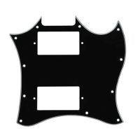 แผ่น PVC Pickguard Epiphone Pickguard กีตาร์สีดำ1ชิ้น SG แบบเต็มหน้า