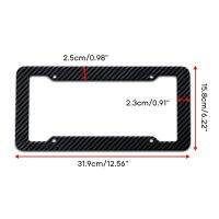 โครง Dudukan Plat คาร์บอนไฟเบอร์แท้แบบสากลสำหรับรถยนต์ขนาด31X16ซม. โครง GTWS กรอบป้ายทะเบียน