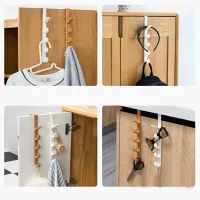 Rack Home Storage Over The Door Behind The Door Towel Hook Organization Hooks Plastic Rails Bedroom Door Hanger