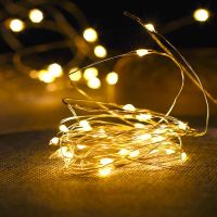 Lights Wire String Garland Indoor Bedroom Wedding New Year Decoration Battery