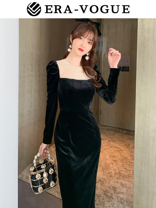 Chia sẻ hơn 83 về váy nhung đen mới nhất  coedocomvn
