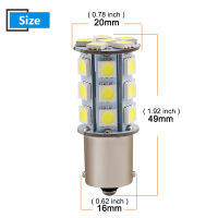 6pcs 24V DC White 5050 24 SMD Led Bulbs 1156 BA15S P21W Car Truck Lorry SUV Backup Tail Turn Signal Brake Indicator Lights