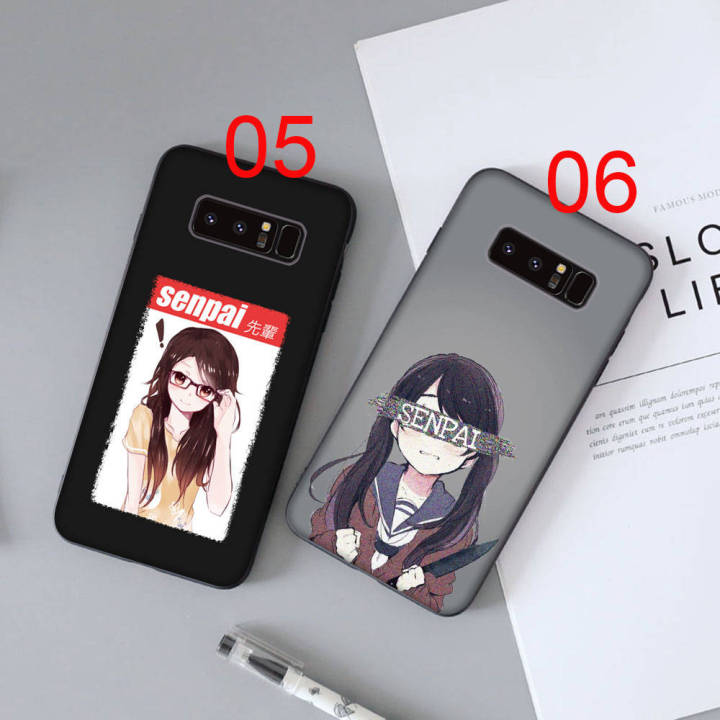 senpai-girl-anime-อ่อนนุ่ม-ซิลิโคน-เคสโทรศัพท์-หรับ-iphone-xr-7-6s-6-11-5s-xs-5-8-se-max-plus-x-pro-black-ปก