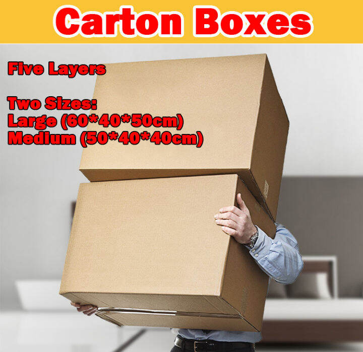 Carton Box【3/5 Layers Thick】Packaging Storage Boxes Moving House