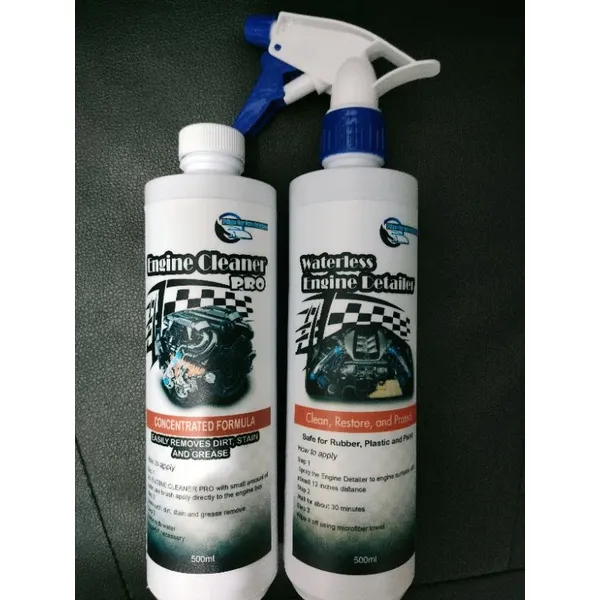 Prime Engine Cleaner Pro + Waterless Engine Detailer HB Lazada PH