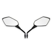 Universal Motorcycle ATV Scooters Handle Bar End 2 Pcs Rearview Side Mirrors 8/10mm Adjustable Side Mirrors