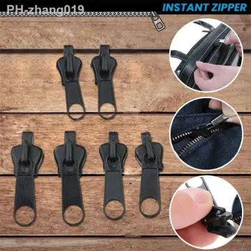 5/8Pcs 4 Sizes Universal Instant Fix Zipper Repair Replacement