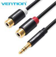 【cw】 Cable 2RCA female to 3.5mm male Audio Gold plated Aux Stereo Splitter Y for Amplifier 【hot】