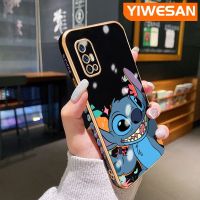 YIWESAN เคสสำหรับ Vivo V17 V19 Neo V19 (อินโดนีเซีย) เคสโทรศัพท์บางลายการ์ตูนสุดหรูเคสขอบสี่เหลี่ยมลวดลายใหม่เคสซิลิโคนกันกระแทกคลุมทั้งหมดป้องกันเลนส์กล้อง