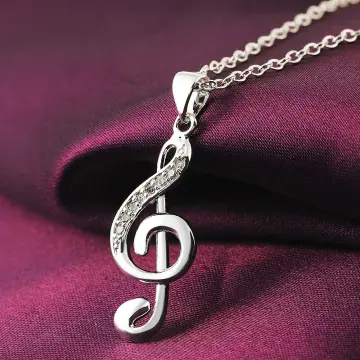 Sterling Silver Music Note Pendant - Lone Star Cremation