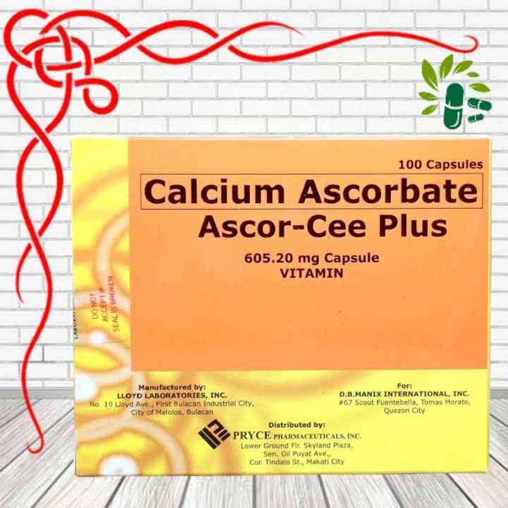 ASCOR CEE Plus Calcium Ascorbate 100 capsules Lazada PH