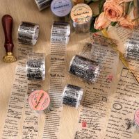 Journal Manuscript English Notes Decoration PET Washi Tape DIY Scrapbooking Diary Collage Material Masking Tapes Stationery TV Remote Controllers