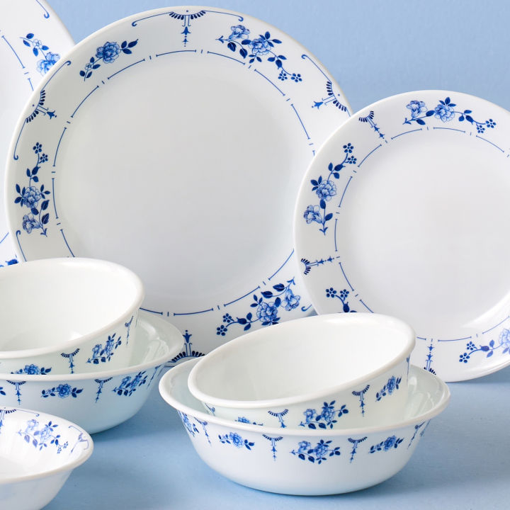 corelle-classic-flora-เครื่องใช้บนโต๊ะอาหาร-อาหารเย็น-10p-เครื่องล้างจาน-เตาอบ-ตู้เซฟ