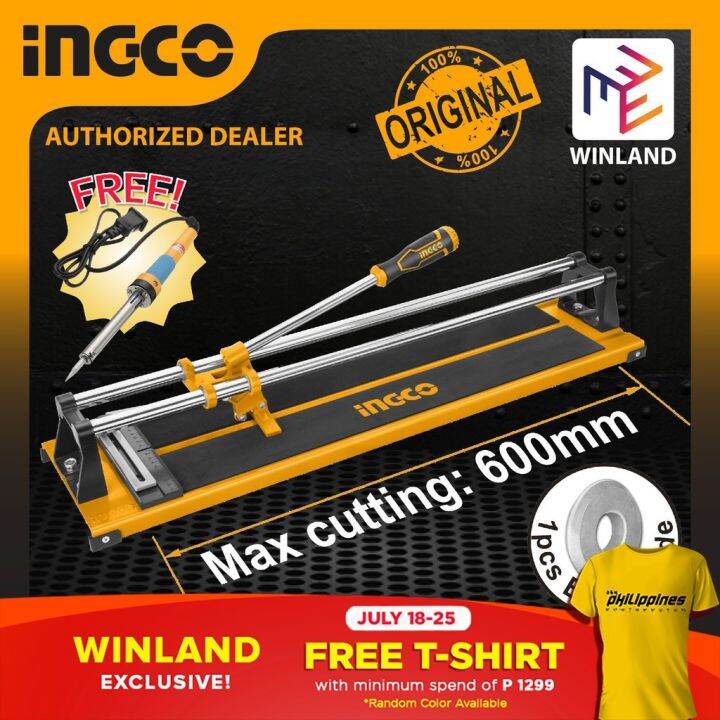 INGCO Original Manual Tile Cutter 600mm with FREE Soldering Iron ...