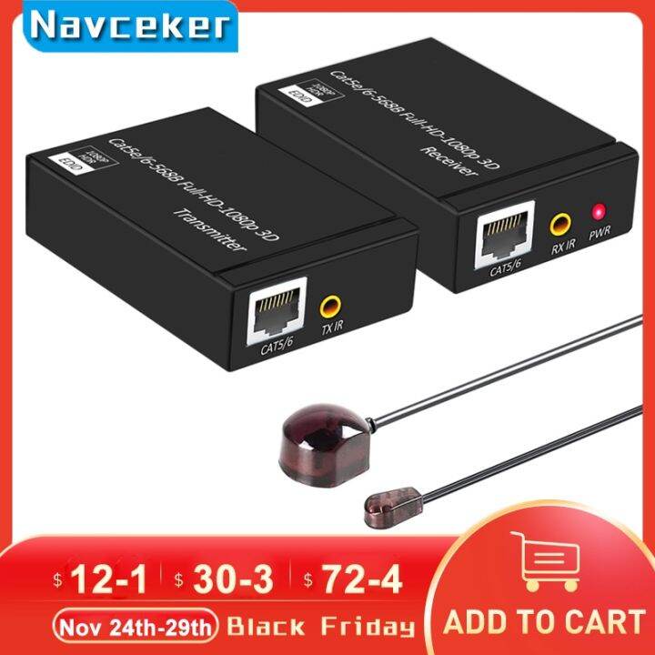 2022 HDMI Extender with IR & Loop Out 1080P HDMI Extender 60m No Loss
