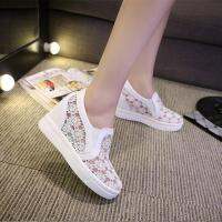 CODkecanm8 Ready Stock Lady high heels wedges sport shoes Mesh Hollow Causal Shoes