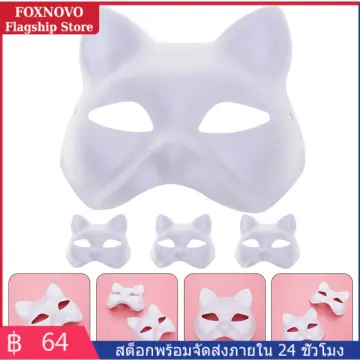 Anime Demon Slayer Fox Masks Japanese Cat Mask Half Face