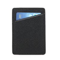 Dompet kartu kredit kartu ID ultratipis 3 slot kartu penutup lisensi pengemudi kulit PU casing kartu makanan siswa