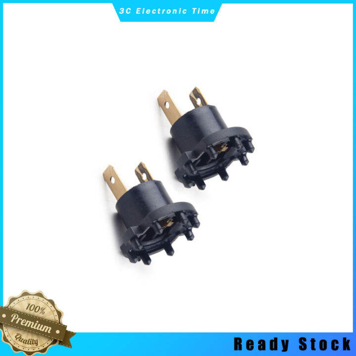 2pcs Car Headlight Socket Headlamp Bulb Lamp Holder Connector Mounting